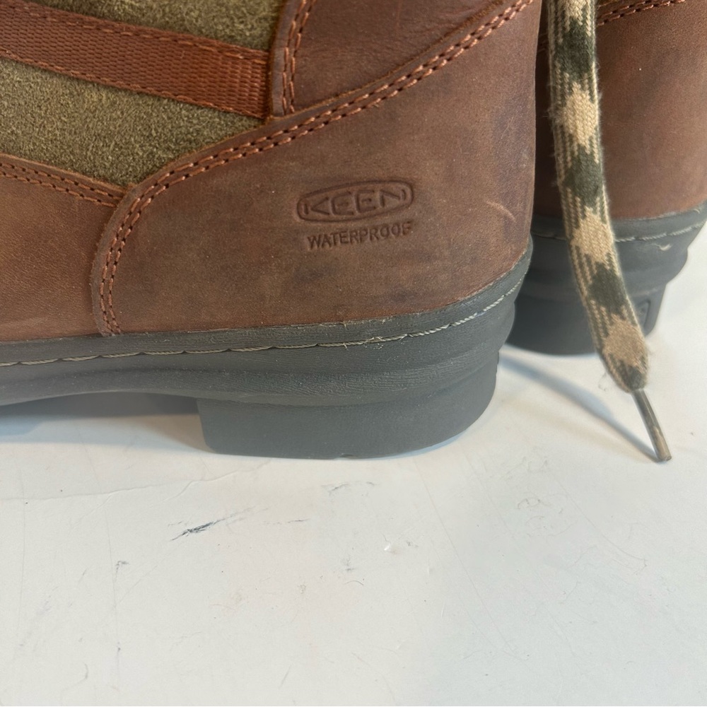 KEEN WapatoTall Waterproof Lace up insulated Brown Suede Boots Women Sz.8.5 NWOT - Picture 9 of 10